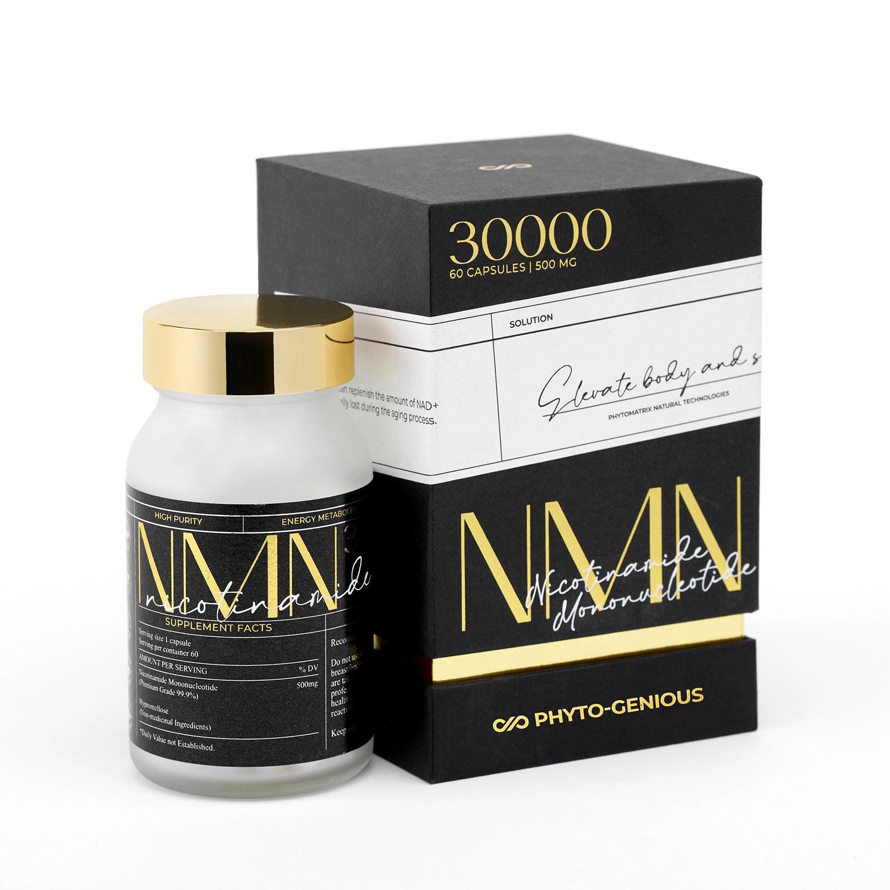 NMN 30000 - 60 Capsules [99.9% purity - Made in Canada]